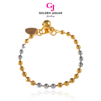 GJ Jewellery Emas Bangkok Emas Korea 24K Gold Plated Fashion 4.5 Bebola Mix Bracelet Gelang Tangan