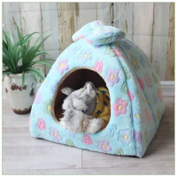 New cat house pet house in small dog house dog house four seasons spring and winter dual purpose yurts