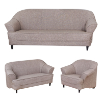 文創集 克悅萊時尚透氣皮革沙發椅組合(二色可選＋1+2+3人座沙發組合)-200x82x79cm免組