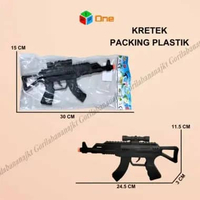 Mainan anak tembak tembakan pistol kretek Kretek Plastik HITAM