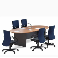 meja meeting oval conference table