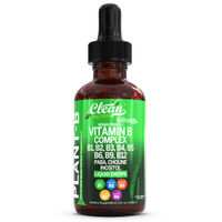Clean Nutra Vitamin B Complex B1 B2 B3 B4 B5 B6 B9 B12 Paba Choline Inositol & More Beet Supplement 