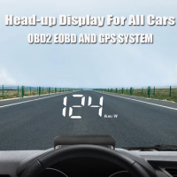 M3 Auto OBD2 GPS Head Up Display Auto Electronics HUD Projector Display Digital Car Speedometer Accessories For All Car