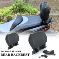 For VOGE SR250GT SR250 SR 250 GT 250GT Motorcycle Black Rear Passenger Seat Tailstock Backrest Back Rest Cushion Pad