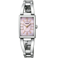 CITIZEN 星辰錶 WICCA 公主 系列 輕熟女錶 KF7-511-91 -17mm-粉紅面鋼帶【刷卡回饋 分期0利率】【APP下單4%點數回饋】