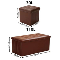 SKY - storage box kursi penyimpanan/box penyimpanan/kotak penyimpanan multifungsi/Kursi Lipat Tempat