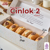 Mindonat- Bomboloni Lumer Premium- Fluppy Siap Makan Cinlok 2 - Isi 6 pcs