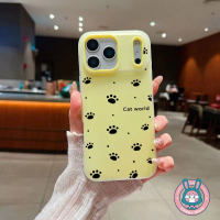 Sarung telefon comel bercetak jejak tapak kaki kucing untuk Redmi K90 Pro Max, K80 Pro, K70E, A7, A5