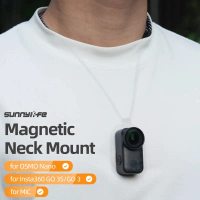Sunnylife Magnetic Neck Mount Chest Body Camera Neck Lanyard POV Vlog Holder Accessories for DJI OSM