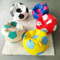Five Color Mini Football Bean Bag Cover No Filler Children's Game Seat Leather Fabric Sewing Balcony Sofa Cover