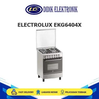 ELECTROLUX EKG6404X Kompor Freestanding 60 Cm & Oven Gas 80L Double Glazed EKG6404