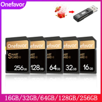 onefavor C10 90Mb/s 64GB 128GB 256GB SDXC SD Card 16GB 32GB SDHC Card Memory Card High Speed Smart card For Nikon Canon Camera