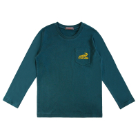 Crocodile Junior小鱷魚童裝-純棉素色T恤 (U62405-04 大碼款)
