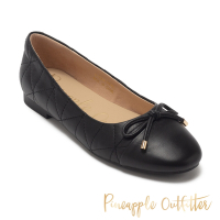 Pineapple-Outfitter-DAVIN-羊皮絎縫撞色娃娃鞋-黑色