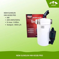 New Sunsun HW-603B HW603B PRO External Canister Filter Aquarium Ikan β Filter Eksternal Aquarium
