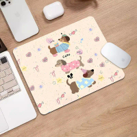 Cute Dachshund Puppy Mouse Pad Small Cartoon Girl Desk Mat Thickened Office Computer Keyboard Mat De