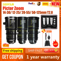 DZOFilm Pictor 14-30mm 12-25mm 20-55mm 50 to 125mm T2.8 Super35 Parfocal Zoom Lens (PL/EF Mount) for Arri PL and Canon EF