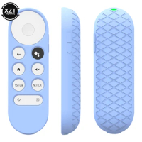 Non-slip Soft Silicone Case For Google Remote Control Protective Cover Shell for Google TV 2020 Voice Remote Control