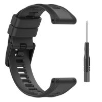 22.4mm Rubber Watch Strap Band Wrist for Garmin Forerunner 955 945 935 Descent G1 Fenix6 GPS Fenix6 Pro/Sapphire GPS Fenix5