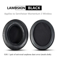 Lambskin Leather Replacement Ear Pads Earpad Cushions for SENNHEISER MOMENTUM 3 3.0 Wireless on Ear Headphone