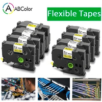 1PK 6/9/12/18/24mm Flexible ID Tape Compatible for FX231 FX631 FX221 FX621 FX241 FX641 FX251 FX231 Label For Brother Label Maker