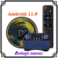 For Xiaomi X2 Android 11.0 TV BOX Amlogic S905W2 4GB RAM 64GB ROM Smart 4K Media Player Android 11 AV1 2 Wifi 16G Set Top Box