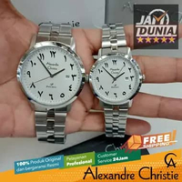 JAM TANGAN PRIA DAN WANITA AC /JAM TANGAN AC COUPLE/JAM ALEXANDRE CHRISTIE ORIGINAL AC PRIMO STEEL A
