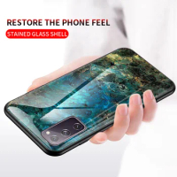 For Samsung S20 FE S20FE Case Marble Tempered Glass Back Cover Hard Case for Samsung Galaxy S20 FE G780F hell Cover Protector