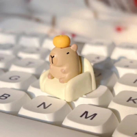 ECHOME Capybara Keycap Animal Artisan Keyboard Cap Custom Resin KeyCaps for Mechanical Keyboard Accessories Cute Keycap 1PC Gift