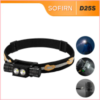 COD Sofirn D25S(H25S) Super Bright 1200lm Luminus SST40 dual LEDs headlamp Type-C Rechargeable head