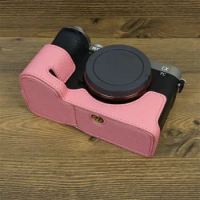 A7C II A7C2 Camera Case PU Half Bag For Sony A7CII Accessories