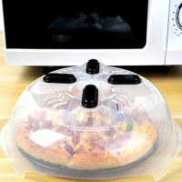Microwave Oven Anti Splatter Cover Heating Lid with Steam Vents Restaurant