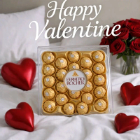 Ferrero Rocher Cokelat Hazelnut Italia 300 g 24 pcs Cocok Untuk Cemilan Atau Hadiah Valentine / Imle
