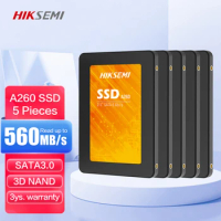 Hiksemi A260 128GB 256GB 512GB 5PCS 2.5'' SSD 512GB SATA III Internal Solid State Drive HDD SSD Hard Disk for PC Laptop Desktop