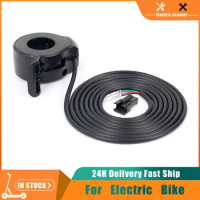 Thumb Throttle Electric Bike 130X Speed Control 3 Pin Waterproof SM Plug Connector Electric Scooters Bicycle Accelerator Accesso