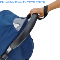 เบบี้เด็ก®อุปกรณ์เสริมรถเข็นเด็กหนัง PU เคสฝาครอบที่เท้าแขนและที่จับสำหรับรถเข็นเด็ก Babyzen Yoyo Yoyo2