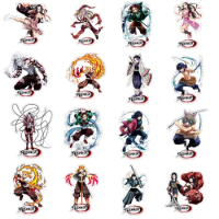 27 Styles Demon Slayer Kimetsu Anime Figure Kamado Tanjirou Nezuko Zenitsu Acrylic Stand Desk Model Cuet Action Collection Toys