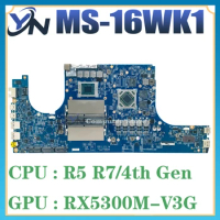 MS-16WK1 Laptop Motherboard For MSI MS-16WK BRAVO 15 A4DDR R5-4600H R7-4800H RX5300M-3G RX5500-4G Mainboard 100% Test OK