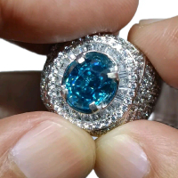 Natural Blue Zircon 4.05Ct
