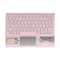 Wireless Touch Keyboard Backlit Keyboard RGB Keypad Transparent Crystal Bluetooth Keyboard Universal For PC