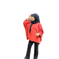 Blouse Baggy plain kain Cey Iron Less Baju Wanita