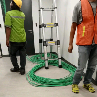 penarikan kabel optic multimode dan single mode router modem