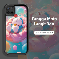 Casing Hp Untuk Realme C12 C25 C25s Narzo 20A Narzo 30A Narzo 50A Case Hp Pola Kucing Biru Kartun Ca