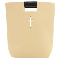 Bible Storage Bag Carrying Case Book Stand Cross Design Cover Felt Tote Shopping Bags Study Folding Christian Gift
