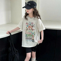 [Phúc Anh Kids] - Sét Bộ Quần legging  & Áo Phông cottong In Hình chữ dễ thương cho bé gái từ 15-45k