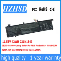 11.55V 42WH C31N1843 0B200-03430000 Laptop Battery For ASUS VivoBook S14 S432 S432FA S432FL S15 S532 S532FA S532FL X432FA X532FL