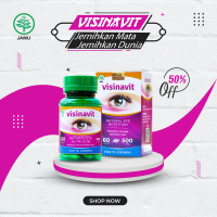 Kapsul Sehat Mata VISINAVIT Natural Eye Nutrition Vitamin Kesehatan Mata Membantu Meringankan Gejala