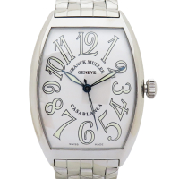 【二手名牌BRAND OFF】Franck Muller 法穆蘭 Casablanca 白色錶盤 自動上鍊 腕錶 34mm 6850