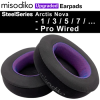 misodiko Upgraded Earpads Replacement for SteelSeries Arctis Nova 1/ 3/ 5/ 7, Nova Pro Wired Headpho