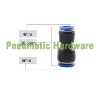 Fitting pneumatic selang 6 mm x 4 mm Reducer Connector PG 6 - 4 KB57
